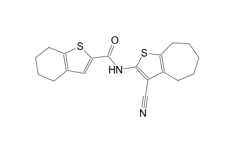 N-(3-cyano-5,6,7,8-tetrahydro-4H-cyclohepta[b]thien-2-yl)-4,5,6,7-tetrahydro-1-benzothiophene-2-carboxamide