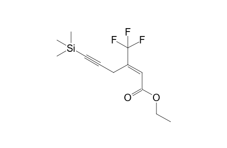 (E)-Ethyl 3-trifluoromethyl-6-trimethylsilyl-hex-2-en-5-ynoate