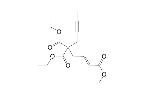 4,4-Diethyl 1-methyl oct-1-en-6-yne-1,4,4-tricarboxylate