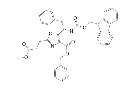 BENZYL-2-[2-(METHOXYCARBONYL)-ETHYL]-5-[(1S)-1-[[(9H-FLUOREN-9-YLMETHOXY)-CARBONYL]-AMINO]-2-PHENYLETHYL]-1,3-OXAZOLE-4-CARBOXYLATE