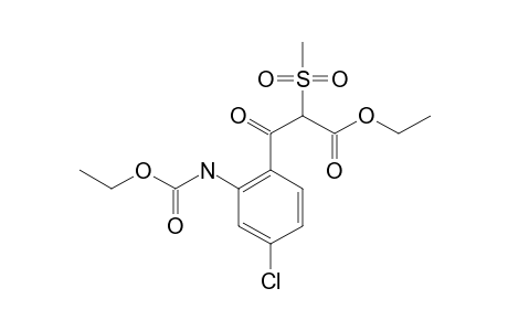 ETHYL-2-(4-CHLORO-(2-ETHOXYCARBONYLAMINOBENZOYL)-METHYLSULFONYLACETATE;KETO-FORM