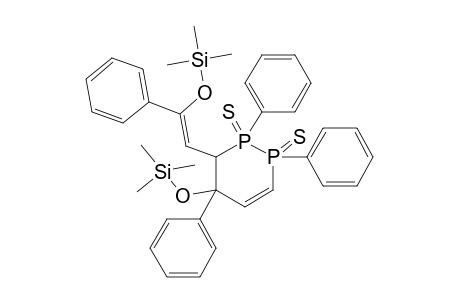 1,2,3,4-TETRAHYDRO-1,2,4-TRIPHENYL-3-[2-PHENYL-2-(TRIMETHYLSILYLOXY)-ETHENYL]-4-(TRIMETHYLSILYLOXY)-1,2-DIPHOSPHININE-1,2-DISULFIDE