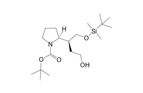 (2S)-2-[(1S)-1-[[tert-butyl(dimethyl)silyl]oxymethyl]-3-hydroxy-propyl]pyrrolidine-1-carboxylic acid tert-butyl ester