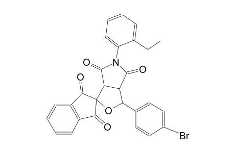 (3R,3aR,6aS)-3-(4-bromophenyl)-5-(2-ethylphenyl)-3,3a-dihydrospiro[furo[3,4-c]pyrrole-1,2'-indene]-1',3',4,6(5H,6aH)-tetraone