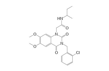 N-(sec-butyl)-2-(3-(2-chlorobenzyl)-6,7-dimethoxy-2,4-dioxo-3,4-dihydro-1(2H)-quinazolinyl)acetamide