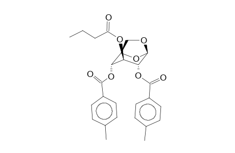 1,6-Anhydro-3-O-butyryl-2,4-di-O-benzoyl-b-d-glucopyranose