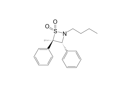 trans-2-n-Butyl-4-methyl-3,4-diphenyl-1,2-thiazetidine 1,1-dioxide