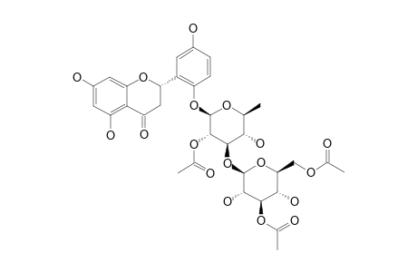 (2-S)-5,7,5'-TRIHYDROXYFLAVANONE_2'-O-BETA-D-3,6-DI-O-ACETYLGLUCOPYRANOSYL-(1->3)-ALPHA-L-2-O-ACETYLRHAMNOPYRANOSIDE