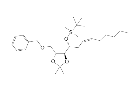 tert-Butyl-[(Z,1R)-1-[(4S,5R)-2,2-dimethyl-5-(phenylmethoxymethyl)-1,3-dioxolan-4-yl]non-3-enoxy]-dimethyl-silane