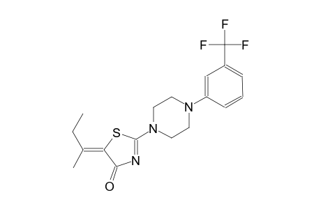 (5Z)-5-(1-methylpropylidene)-2-{4-[3-(trifluoromethyl)phenyl]-1-piperazinyl}-1,3-thiazol-4(5H)-one
