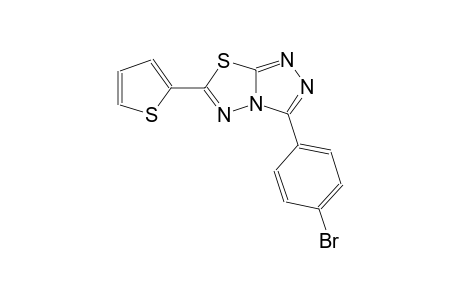 3-(4-bromophenyl)-6-(2-thienyl)[1,2,4]triazolo[3,4-b][1,3,4]thiadiazole