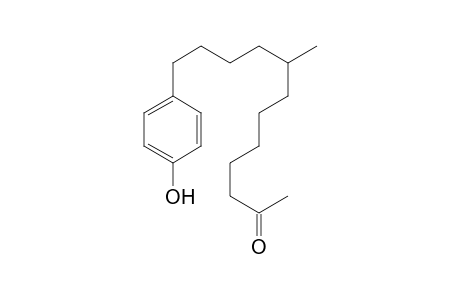 12-(4-hydroxyphenyl)-8-methyldodecan-2-one