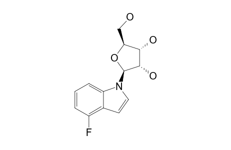 1'-DESOXY-1'-(4-FLUOROINDOLE)-BETA-D-RIBOFURANOSE