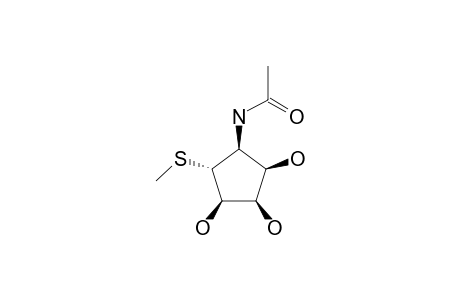 (1R,2R,3R,4S,5R)-4-Acylamino-5-methylthiocyclopentane-1,2,3-triol