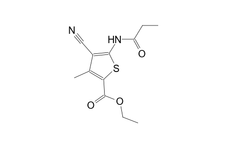 ethyl 4-cyano-3-methyl-5-(propionylamino)-2-thiophenecarboxylate