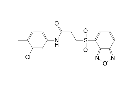 propanamide, 3-(2,1,3-benzoxadiazol-4-ylsulfonyl)-N-(3-chloro-4-methylphenyl)-