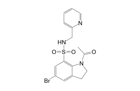 1-acetyl-5-bromo-N-(2-pyridinylmethyl)-7-indolinesulfonamide