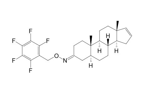 5.alpha.-androst-16-en-3-one-pentafluorobenzyloxime