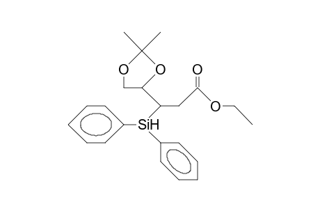 3-(2,2-Dimethyl-1,3-dioxolan-4-yl)-3-diphenylsilyl-propanoic acid, ethyl ester
