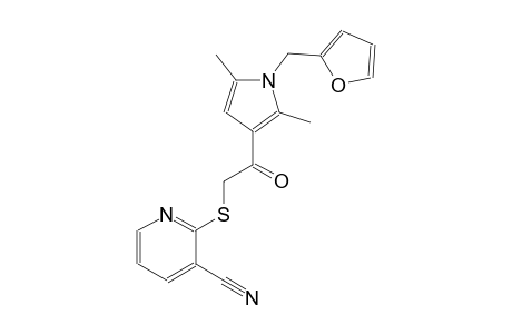 3-pyridinecarbonitrile, 2-[[2-[1-(2-furanylmethyl)-2,5-dimethyl-1H-pyrrol-3-yl]-2-oxoethyl]thio]-