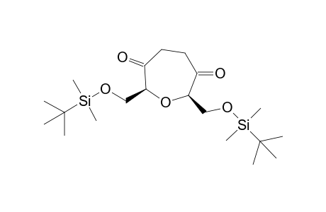 (2S*,7R*)-2,7-Bis(tert-butyldimethylsilyloxymethyl)oxepan-3,6-dione