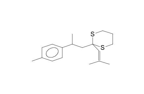 1,3-Dithiane, 2-[2-(4-methylphenyl)propyl]-3-(2-methyl-1-propenyl)-, (.+-.)-