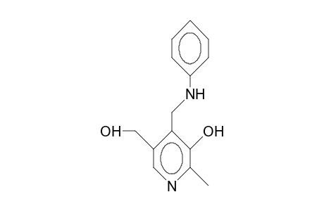 N-(<3-Hydroxy-5-hydroxymethyl-2-methyl-pyrid-4-yl>-methyl)-aniline