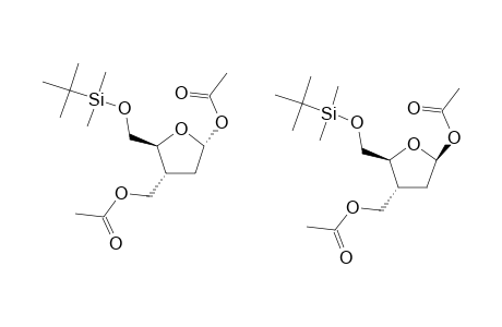 1-O-ACETYL-3-C-(ACETYLOXYMETHYL)-5-O-(TERT.-BUTYLDIMETHYLSILYL)-2,3-DIDEOXY-D-ERYTHRO-PENTOFURANOSE