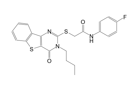 2-[(3-butyl-4-oxo-3,4-dihydro[1]benzothieno[3,2-d]pyrimidin-2-yl)sulfanyl]-N-(4-fluorophenyl)acetamide