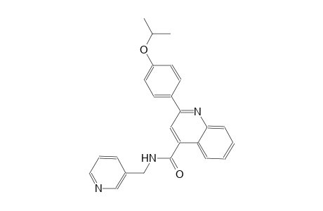 2-(4-isopropoxyphenyl)-N-(3-pyridinylmethyl)-4-quinolinecarboxamide