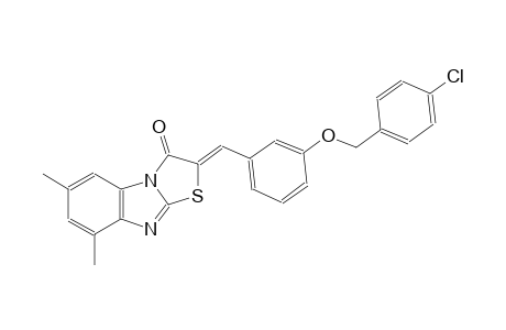 thiazolo[3,2-a]benzimidazol-3(2H)-one, 2-[[3-[(4-chlorophenyl)methoxy]phenyl]methylene]-6,8-dimethyl-, (2Z)-