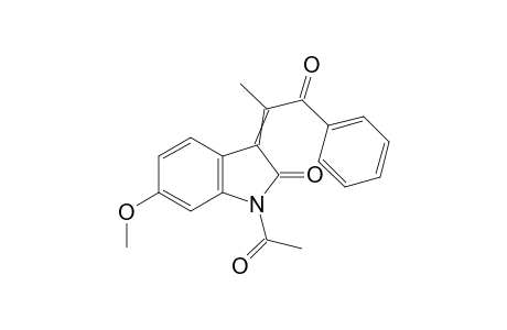 1-acetyl-6-methoxy-3-(1-methyl-2-oxo-2-phenyl-ethylidene)indolin-2-one