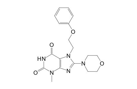 3-Methyl-8-(4-morpholinyl)-7-(2-phenoxyethyl)-3,7-dihydro-1H-purine-2,6-dione