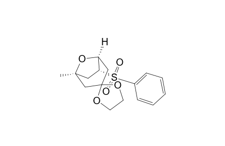 (1'S,5'R,7'R)-5'-methyl-7'-(phenylsulfonyl)spiro[1,3-dioxolane-2,3'-8-oxabicyclo[3.2.1]octane]