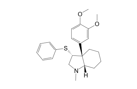(3.alpha.,3a.beta.,7a.beta.)-3-(Phenylthio)-3a-(3,4-dimethoxyphenyl)-1-methyloctahydroindole