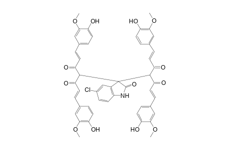 5-Chloro-3,3-bis(7-(4-hydroxy-3-methoxyphenyl)-1-(4-hydroxy-3-methoxyphenyl)-3,5-dioxohepta-1,6-dien-4-yl)indolin-2-one