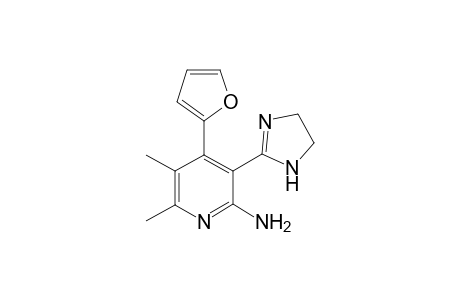 4-(furan-2-yl)-3-(4,5-dihydro-1H-imidazol-2-yl)-5,6-dimethylpyridine-2-amine