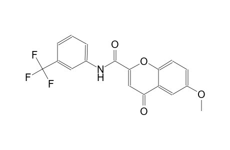 4H-1-benzopyran-2-carboxamide, 6-methoxy-4-oxo-N-[3-(trifluoromethyl)phenyl]-