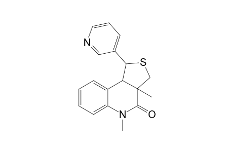 3a,5-Dimethyl-1-(pyridin-3-yl)-1,3,3a,9b-tetrahydrothieno[3,4-c]quinolin-4(5H)-one