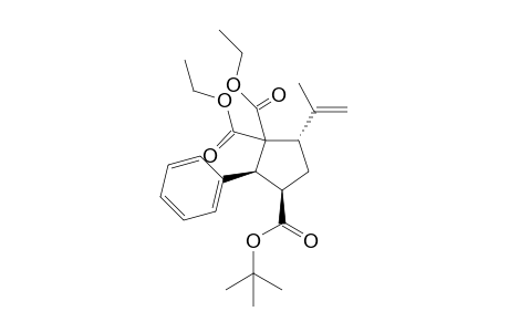 (2S*,3R*,5S*)-3-tert-Butyl 1,1-diethyl 2-phenyl-5-(prop-1-en-2-yl)cyclopentane-1,1,3-tricarboxylate