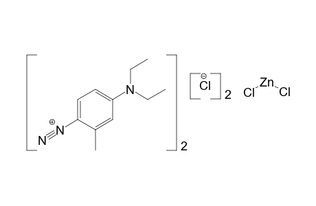 4-DIAZO-N,N-DIETHYL-m-TOLUIDINE, COMPOUND WITH ZINC CHLORIDE