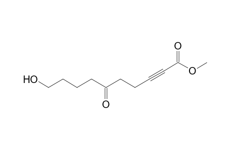 10-hydroxy-6-keto-dec-2-ynoic acid methyl ester