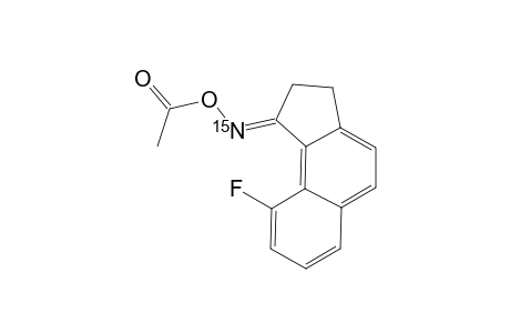 N-(15)-O-ACETYL-9-FLUORO-2,3-DIHYDRO-1H-BENZ-[F]-INDEN-1-ONE-OXIME