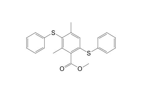2,4-Dimethyl-3,6-bis(phenylsulfanyl)-benzoic acid methyl ester