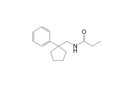 N-[(1-phenylcyclopentyl)methyl]propanamide