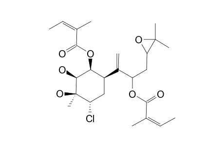 4-ALPHA-CHLORO-1-BETA,8-DIANGELOYLOXY-10,11-EPOXY-2-BETA-HYDROXYBISABOL-7-(14)-ENE