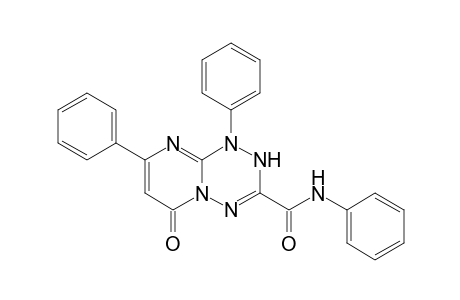 6-keto-N,1,8-triphenyl-4H-pyrimido[1,2-b][1,2,4,5]tetrazine-3-carboxamide
