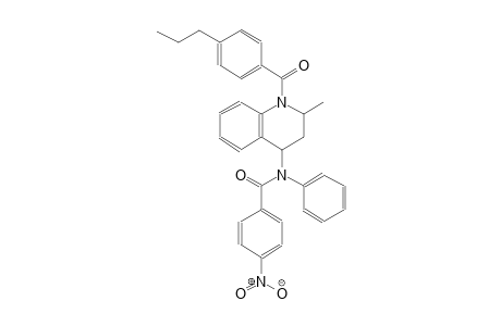 N-[2-methyl-1-(4-propylbenzoyl)-1,2,3,4-tetrahydro-4-quinolinyl]-4-nitro-N-phenylbenzamide