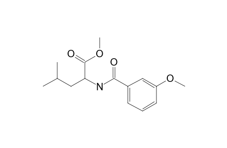 L-Leucine, N-(m-anisoyl)-, methyl ester