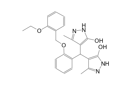 4-[{2-[(2-ethoxybenzyl)oxy]phenyl}(5-hydroxy-3-methyl-1H-pyrazol-4-yl)methyl]-3-methyl-1H-pyrazol-5-ol